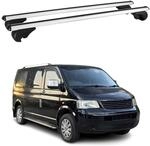 OMAC Dachtr&auml;ger f&uuml;r VW T5 T6 T6.1 Transporter Multivan Caravelle Silber Alu 