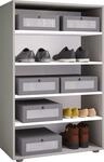 VCM Holz-Schuhschrank, Ma&szlig;e: H. 110 x B. 70 x T. 37 cm, Allzweckschrank, 5...
