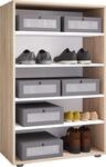 VCM Holz-Schuhschrank, Ma&szlig;e: H. 110 x B. 70 x T. 37 cm, Allzweckschrank, 5...
