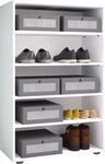 VCM Holz-Schuhschrank | Ma&szlig;e: H. 110 x B. 70 x T. 37 cm | Allzweckschrank | 5