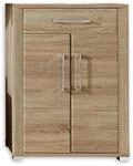 GO Schuhschrank in Sonoma Eiche Optik - Modernes Softclose Schuhregal mit viel