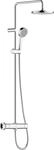 HANSA HANSABASIC Regenbrause-Duscharmatur, Brausegarnitur, chrom, 55350110 