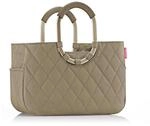 reisenthel loopshopper M Frame Rhombus Olive &ndash; Stabile Tasche mit praktischen