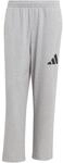 Adidas Men's Essentials Wide Leg Three BAR Pant, Medium Grey Heather/Black, XXL