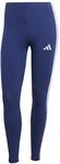 adidas Damen Essentials 3-Stripes Cotton Leggings Tights, Dark Blue/White, XS