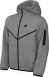 Nike Kinder Tech Fleece Full-Zip Jacke, Dk Grey Heather/Black/Black, 12/13 Jahre