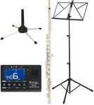 Classic Cantabile FL-100 Querfl&ouml;te Starter-Set (Tolles Einsteigerinstrument,