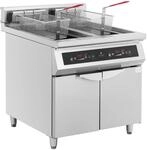 Royal Catering Induktionsfritteuse 60 l &Ouml;lkapazit&auml;t 20 000 W LED + Timer