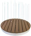 Summer Fun Outdoor Gartendusche Bodendusche, rund &Oslash; 74 cm, mit