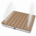 @tec Gartendusche, 70 x 55 cm, Bodendusche f&uuml;r Garten, Pool & Camping,