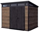 Keter Signature Gartenhaus 9x7 Ger&auml;tehaus 279x218x226 cm Kunststoff Walnuss mit