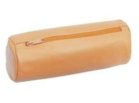 ALASSIO 43017 - Schlamperrolle XXL aus echtem Leder, Stiftetui Natur, Schlamper ca.