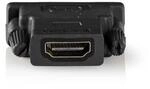 Nedis HDMI Adapter, HDMI Buchse - DVI-D 24+1-polig Stecker, anthrazit