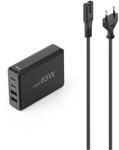 Hama 4-Fach USB GaN Ladestation Schnellladeger&auml;t 65W (Mehrfach Ladestation USB-C