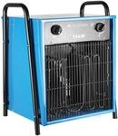 ALLEGRA Elektro Heizl&uuml;fter AB-H150 15 kW &ndash; Bauheizer 400 V mit 32 A CEE, 3