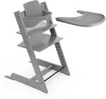 Stokke Tripp Trapp Hochstuhl (Storm Grey) mit Stokke Tray (Storm Grey) - ein