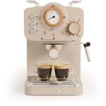 CREATE / THERA RETRO/Halbautomatische Espressomaschine Sand Matt und Holz / 20bar