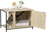 PawHut Katzenschrank für Katzentoilette, Katzenhaus mit magnetischer Tür, PawHut Katzenschrank für Katzentoilette, Katzenhaus mit magnetischer Tür,