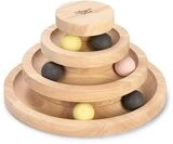 Designed by Lotte Spielturm Mia &ndash; Katzenspielzeug &ndash; Holz &ndash; Braun &ndash;