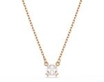 Swarovski Stilla Attract Anh&auml;nger, Kissenschliff, Wei&szlig;, Ros&eacute;gold-Legierungsschicht