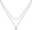 CHRIST Damen-Kette 925er Silber, recycelt Zirkonia One Size, Ros&eacute;gold 89085675