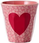 Medium Melamin Becher - Heart Print