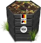 GARANTIA AIR-King Steckkomposter 850 Liter schwarz - Komposter Garten,