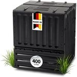 GARANTIA ECO-King Komposter 400 Liter schwarz - f&uuml;r Gartenabfall und Rasenschnitt im