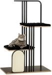 PawHut Kratzbaum 128 cm Katzenbaum mit Kissen Kletterbaum mit Kratzbrett,