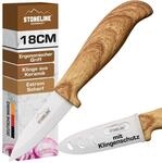 STONELINE&reg; Back to Nature Keramik-K&uuml;chenmesser, 18,2 cm, Holzoptik, zum Schneiden