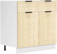 K&uuml;chenschrank | Ma&szlig;e ca. H. 82 x B. 80 x. T. 46 cm | Unterschrank mit zwei