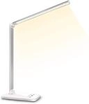 SLATOR Schreibtischlampe LED Dimmbare Tischleuchte 5 Farb und 10 Helligkeitsstufen