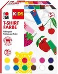 Marabu 0308000000011 - KiDS T-Shirt Farbe, Stoffmalfarbe zum Gestalten, 12 x 36 ml,