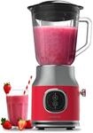 Cecotec Standmixer Retro RetroTwist Red. 800W Maximale Leistung, Pulse-Funktion,