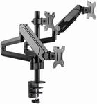 Gembird Verstellbare Dreifach-Monitor-Schreibtischhalterung &ndash; Full-Motion-Arm f&uuml;r