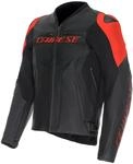Dainese Racing 5 Motorrad Lederjacke, schwarz/rot, 52