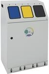 Kaiser + Kraft Wertstoffsammler | Stahl, Volumen 3 x 30 l, TRIPLEX, 3...