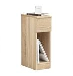 SoBuy Nachttisch schmal 20 cm mit Schublade platzsparender Nachtschrank &
