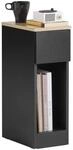 SoBuy Nachttisch schmal 20 cm mit Schublade platzsparender Nachtschrank &