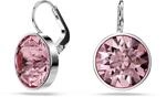 Swarovski Bella Drop-Ohrh&auml;nger, Rosane, Rhodinierte Ohrringe mit Strahlenden