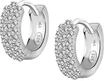 CHRIST Damen-Creolen 925er Silber, recycelt Zirkonia One Size 89080291