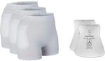Suprima Set H&uuml;ftprotektor-Slip, 3 x 1-4900 und 1 x 2007 - weiss (S)