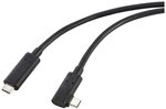 Renkforce Glasfaser USB-C&reg; Kabel USB 3.2 Gen2 USB-C&reg; Stecker einseitig gewinkelt