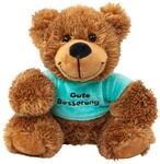 Teddys Rothenburg B&auml;r mit gr&uuml;nem Shirt Gute Besserung 16 cm Teddyb&auml;r