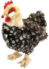 Teddys Rothenburg Kuscheltier Henne Hilde 37 cm grau/braun Huhn mit Ei Pl&uuml;schhenne