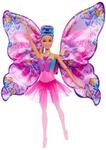 Barbie Tanz und Flatter Puppe mit 2-in-1-Verwandlung von der T&auml;nzerin zum