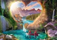 Schmidt 59777 Ausblick mit Herz, 1000 Teile Puzzle