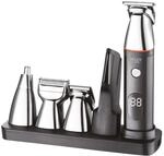 ADLER EUROPE AD 2946 5-in-1 Haarschneider-Pflegeset f&uuml;r M&auml;nner - LCD-Display,