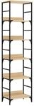 vidaXL B&uuml;cherregal Sonoma-Eiche 50 x 33 x 188,5 cm Holzwerkstoff