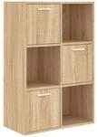 vidaXL Lagerschrank B&uuml;cherregal Raumteiler Raumtrenner Standregal B&uuml;roregal Schrank